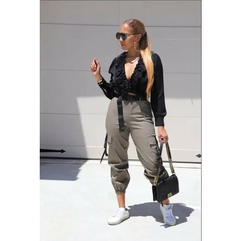 Side Pocket High waist Cargo Pant