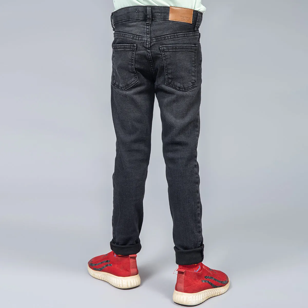 Skinny Denim Jeans - Black Stone Wash