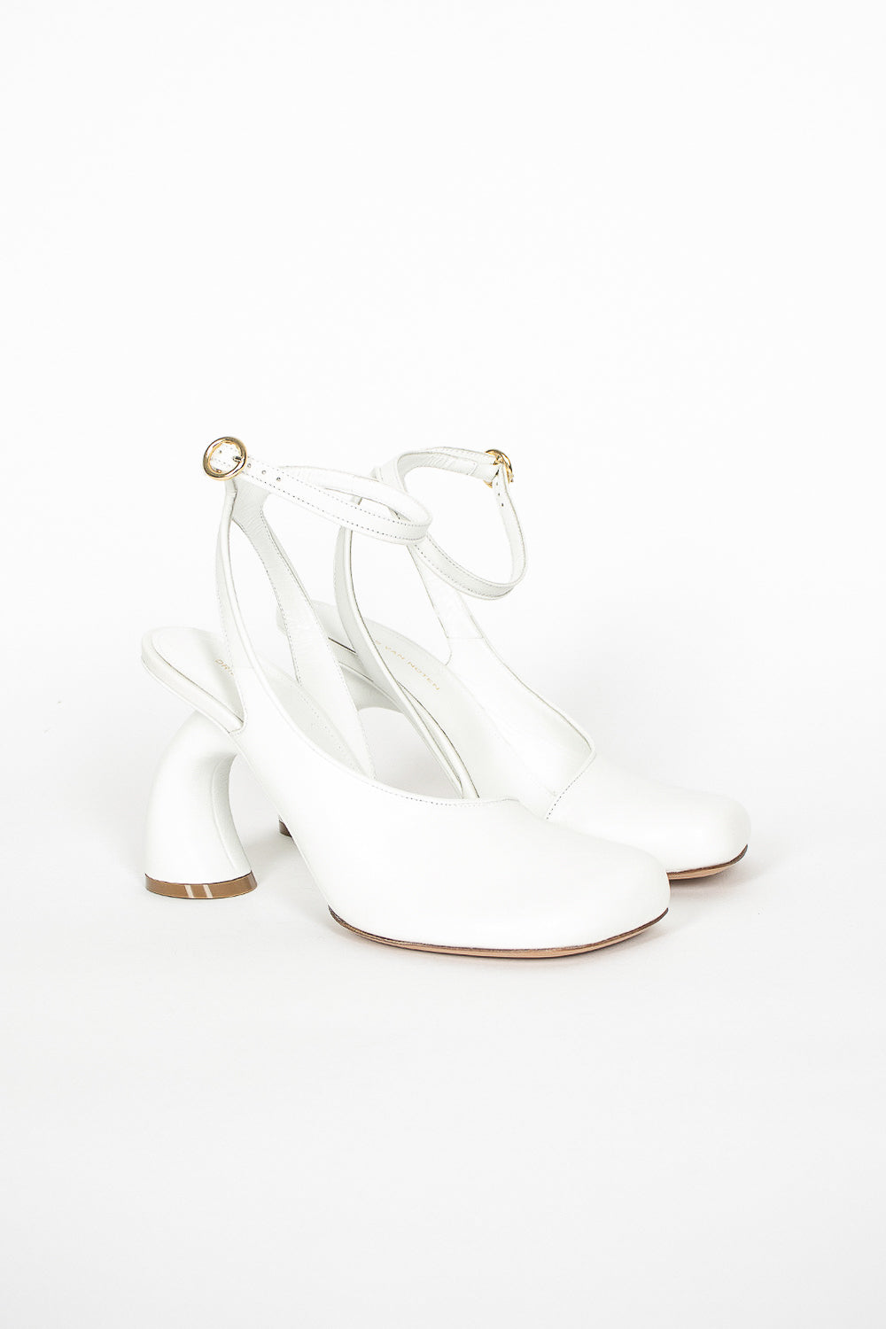 Square Toe Heel White