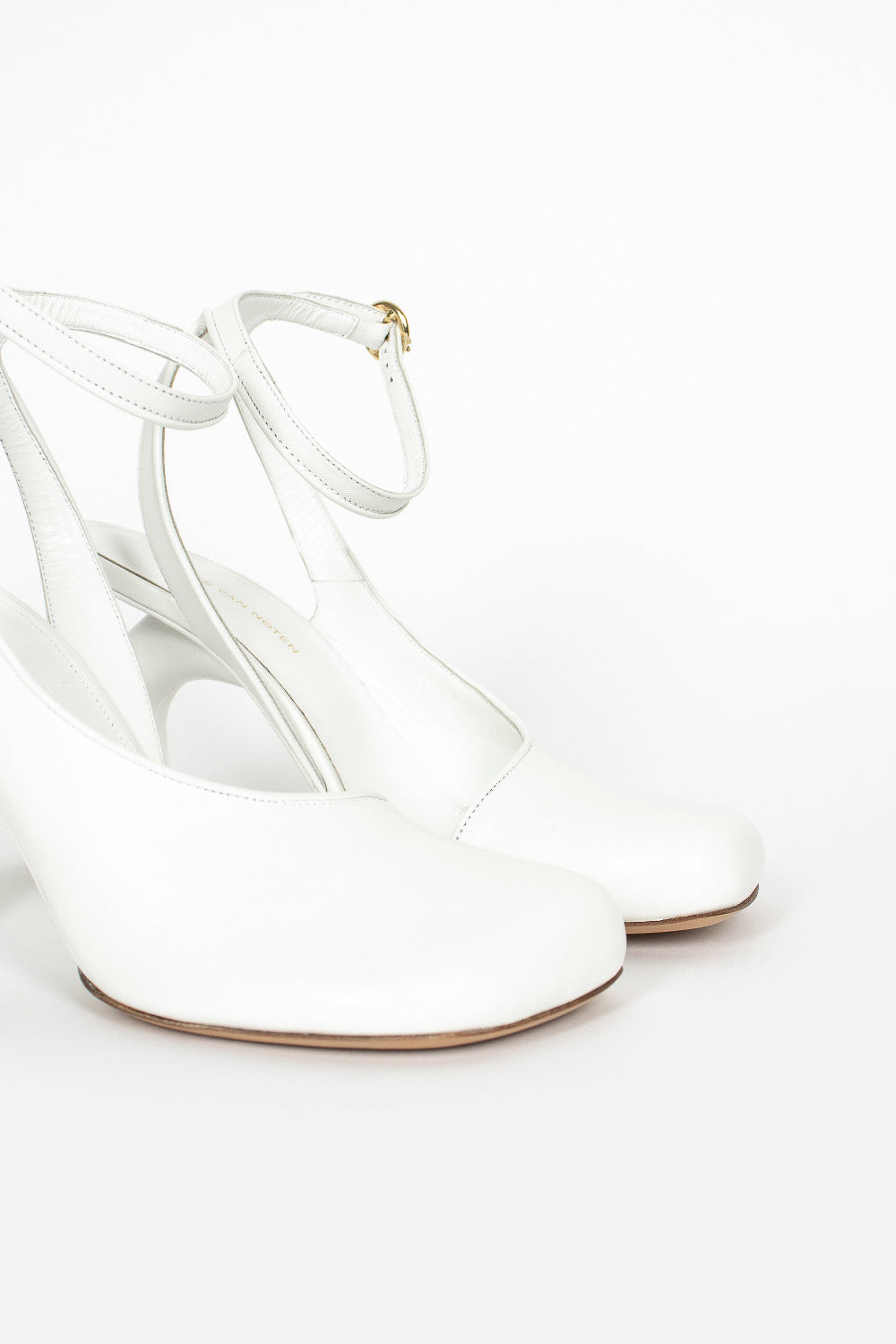 Square Toe Heel White