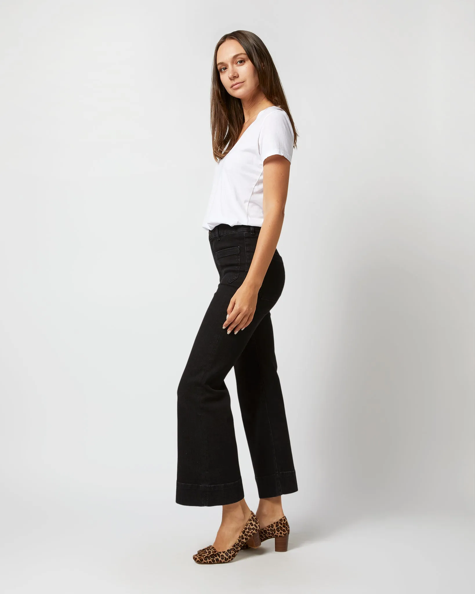 St Monica Cropped Jean in Black 2 Weeks