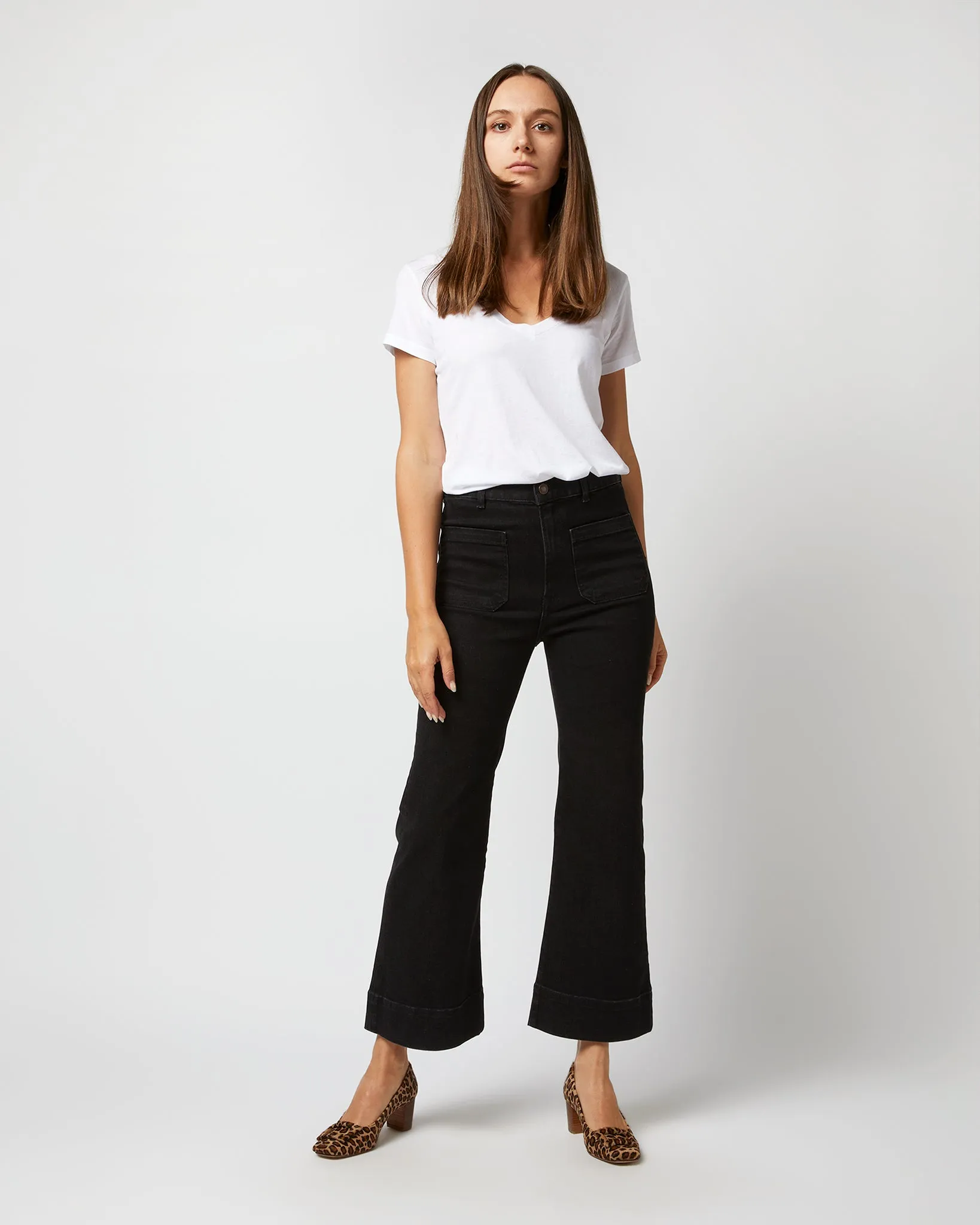 St Monica Cropped Jean in Black 2 Weeks