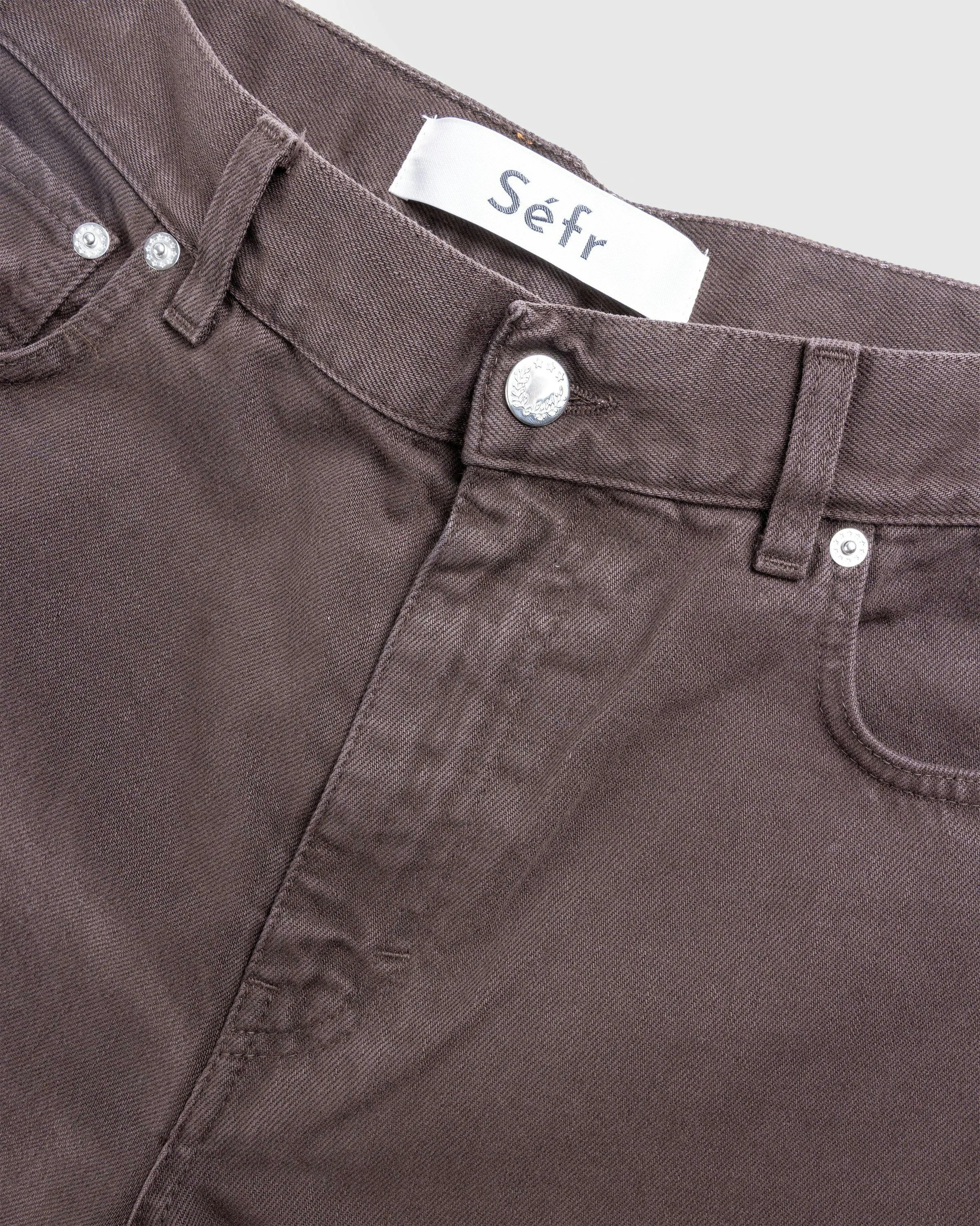 Séfr – Wide Cut Jeans Washed Brown | Highsnobiety Shop