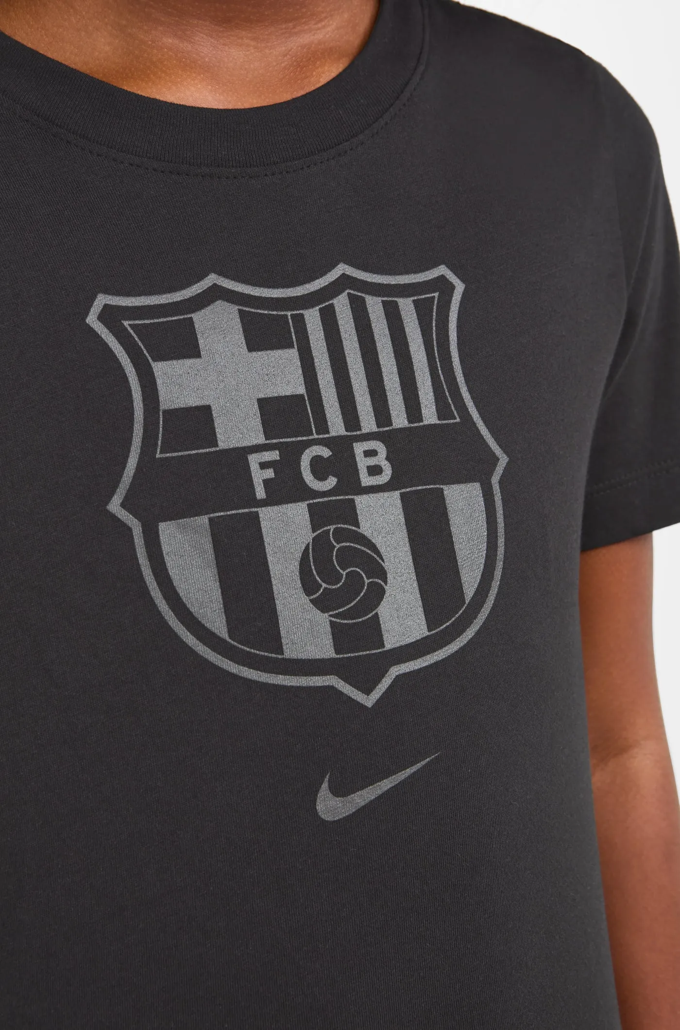 T-shirt short sleeve team crest FC Barcelona - Junior