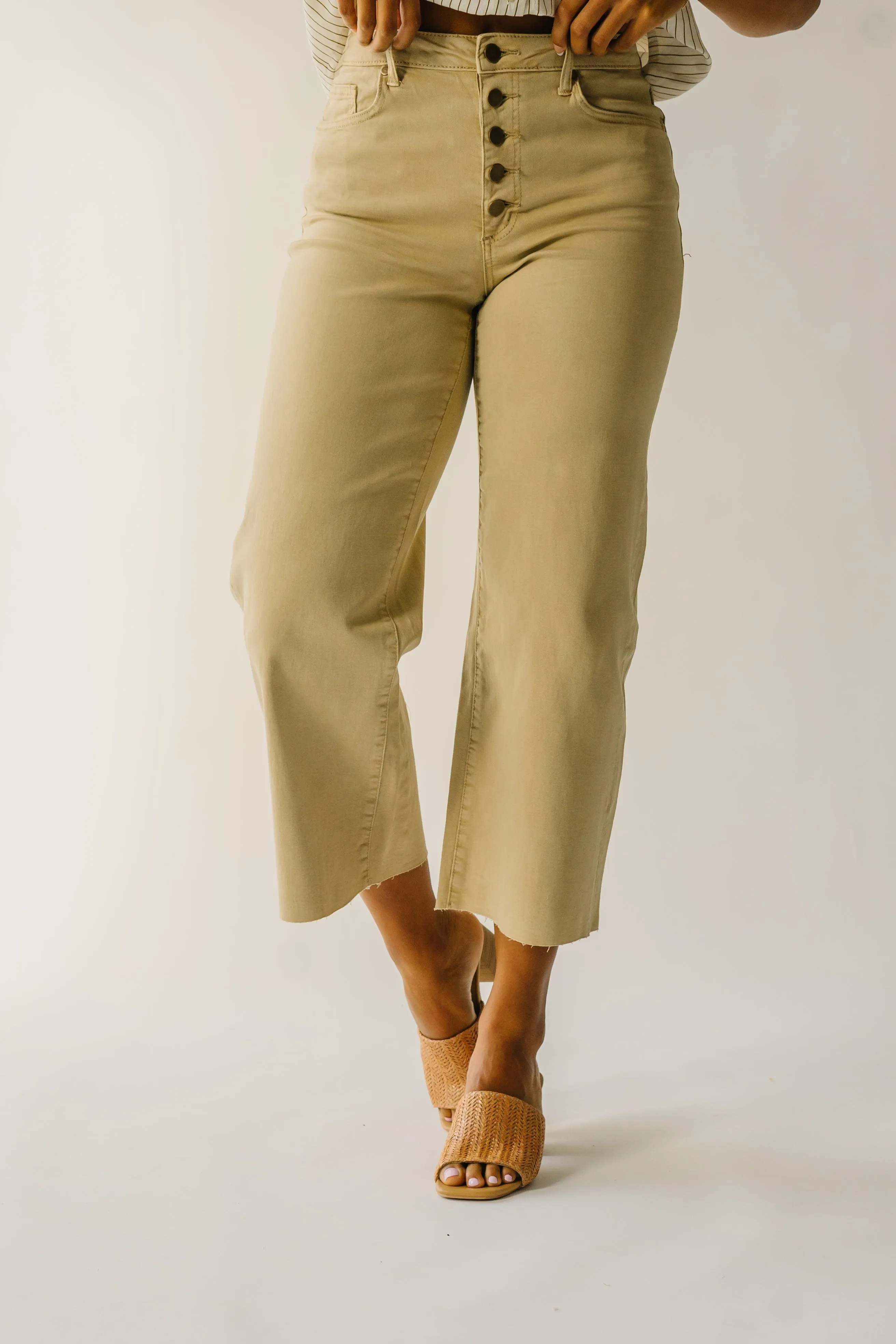 The Colbert Wide Leg Pant in Khaki