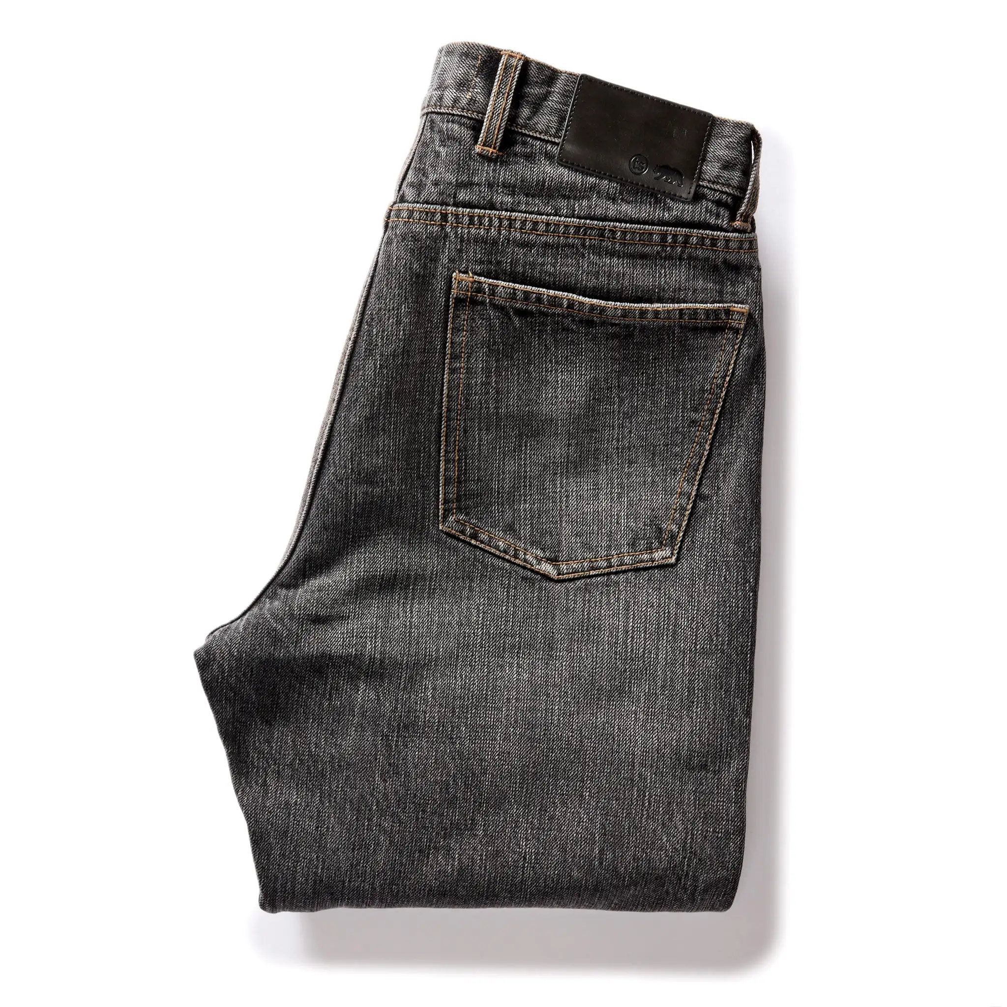 The Democratic Jean in Black 1-Year Wash Selvage Denim