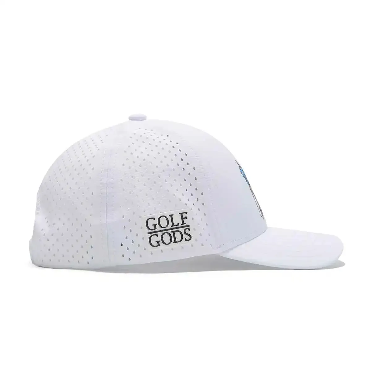 TOUR PRO Mad Slicer Golf Hat in White with Curved Brim