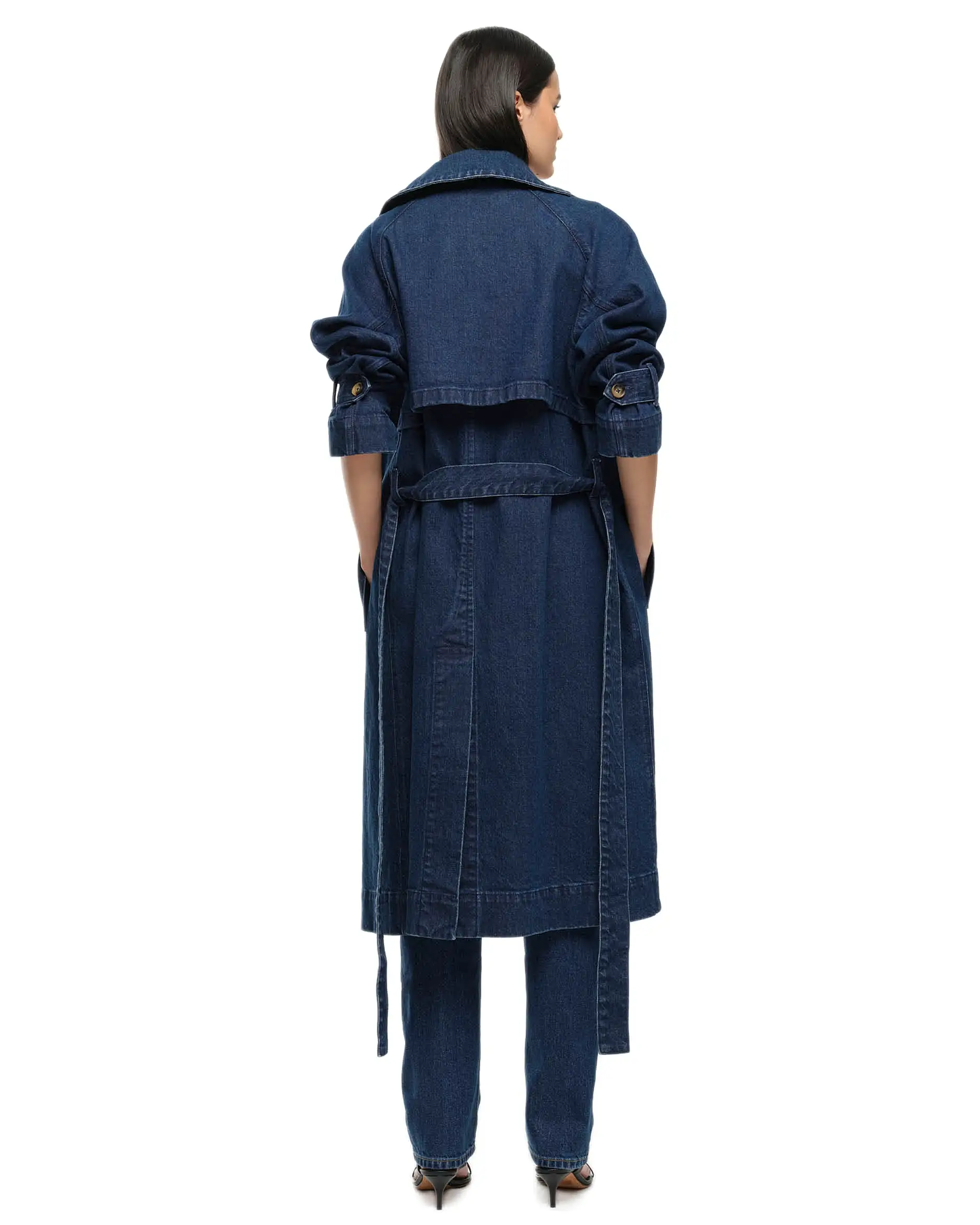 TRENCH COAT - DARK INDIGO