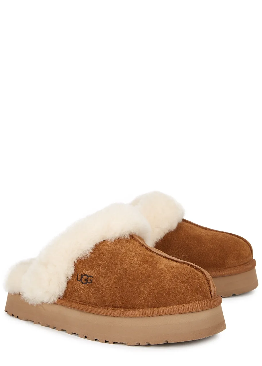 UGG Disquette suede flatform slippers 
                         
                     
                