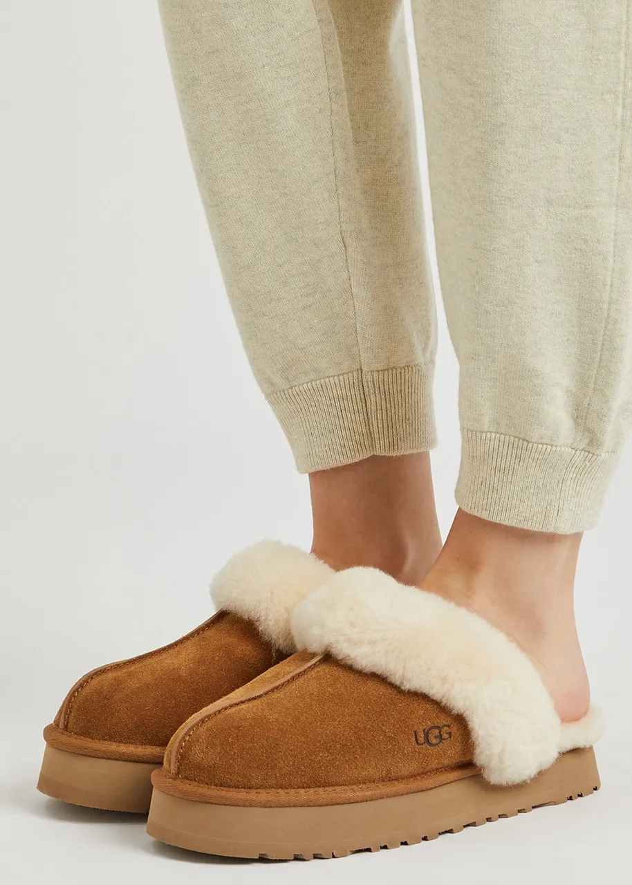 UGG Disquette suede flatform slippers 
                         
                     
                