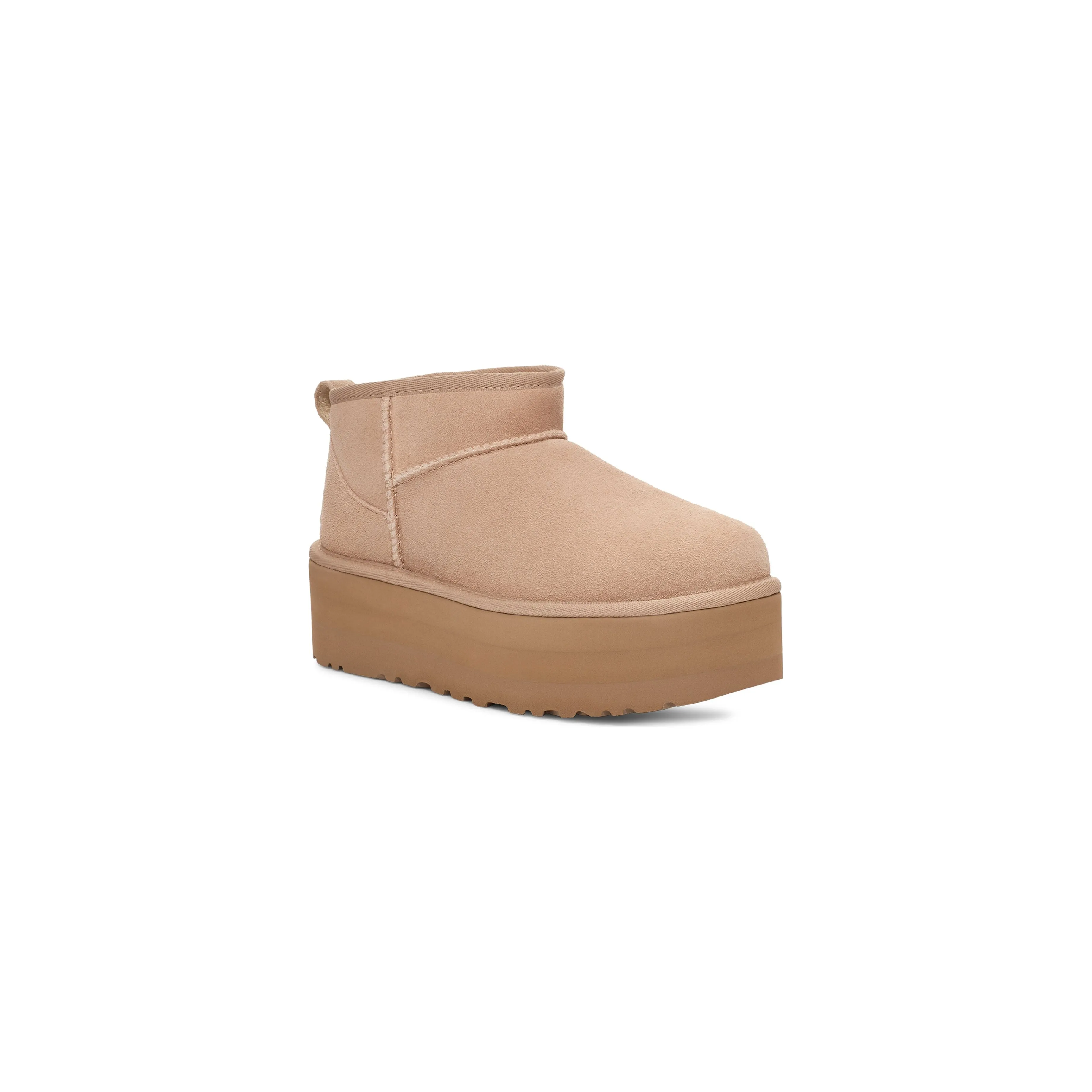 UGG Women's Classic Ultra Mini Platform in Sand + Jason Markk Suede Bundle