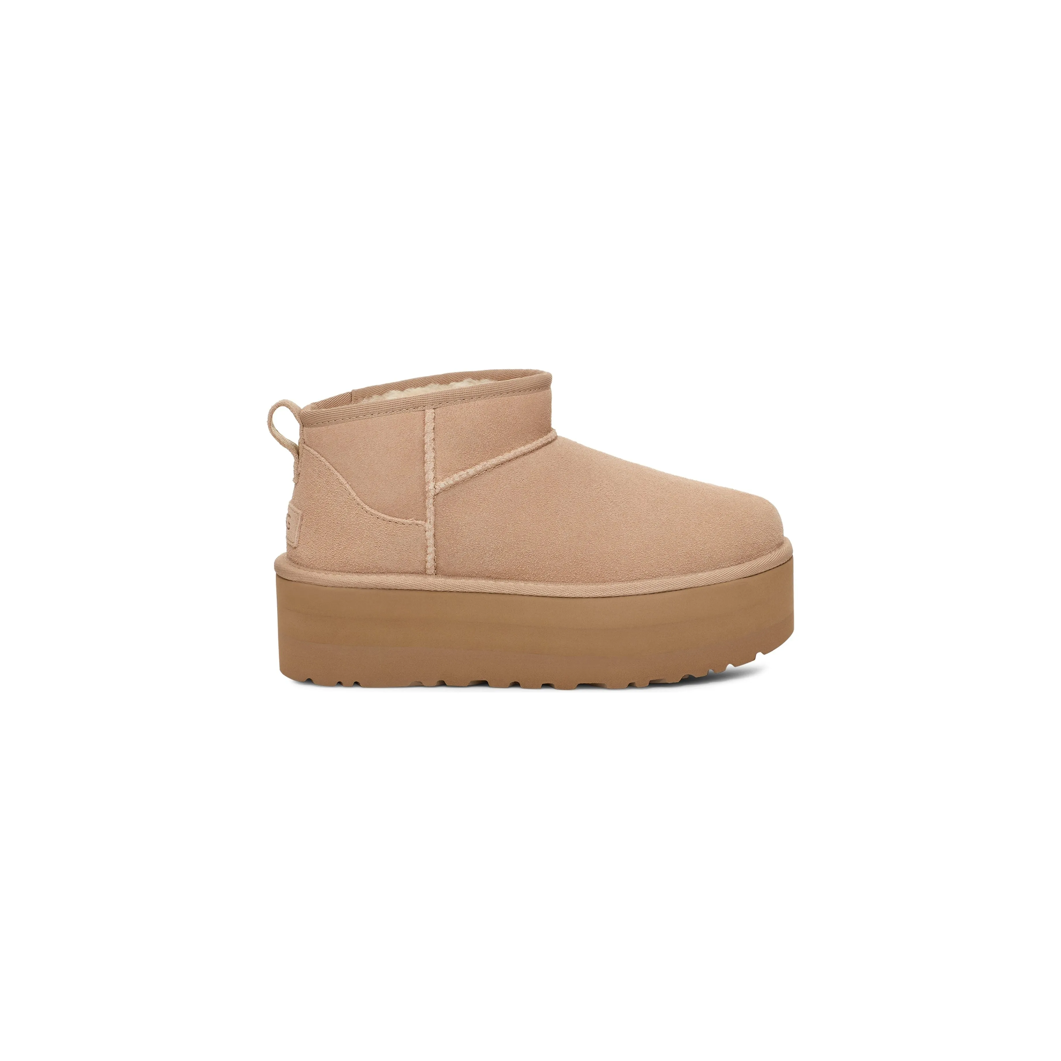 UGG Women's Classic Ultra Mini Platform in Sand + Jason Markk Suede Bundle