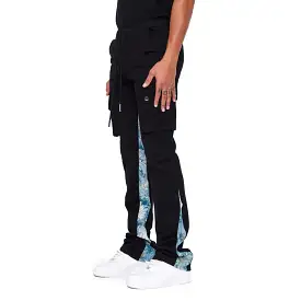 Valabasas Blue Multi Stacked Joggers