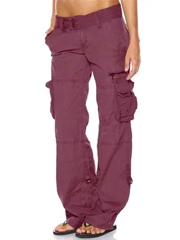 Versatile and Comfortable Women's Cotton Cargo Pants - Perfect for Everyday Wear