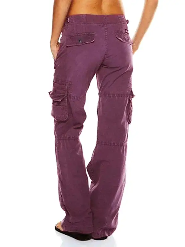 Versatile and Comfortable Women's Cotton Cargo Pants - Perfect for Everyday Wear