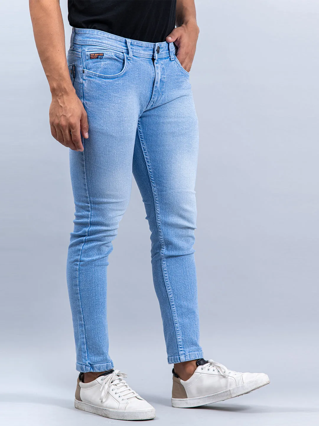 Washed Denim Men's Jeans