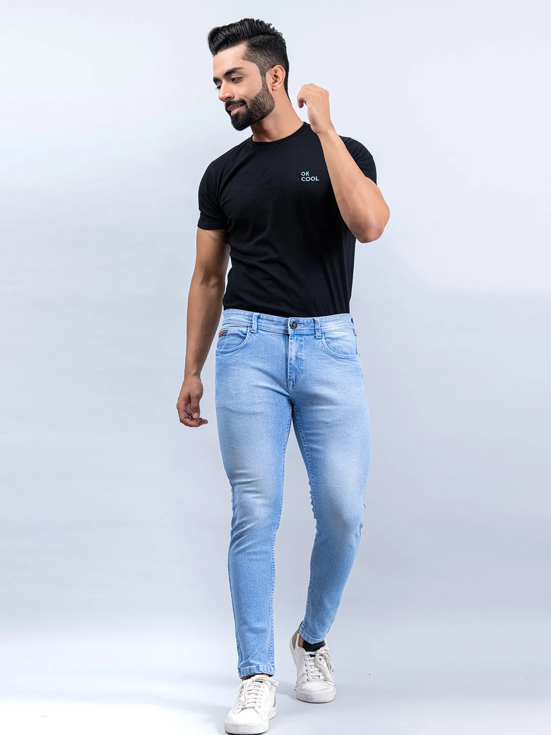 Washed Denim Men's Jeans