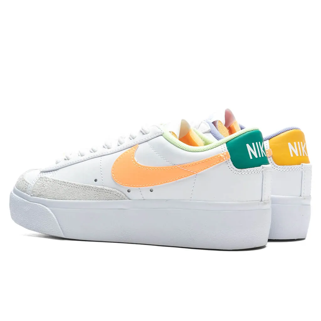 Women's Blazer Low Platform - White/Peach Cream