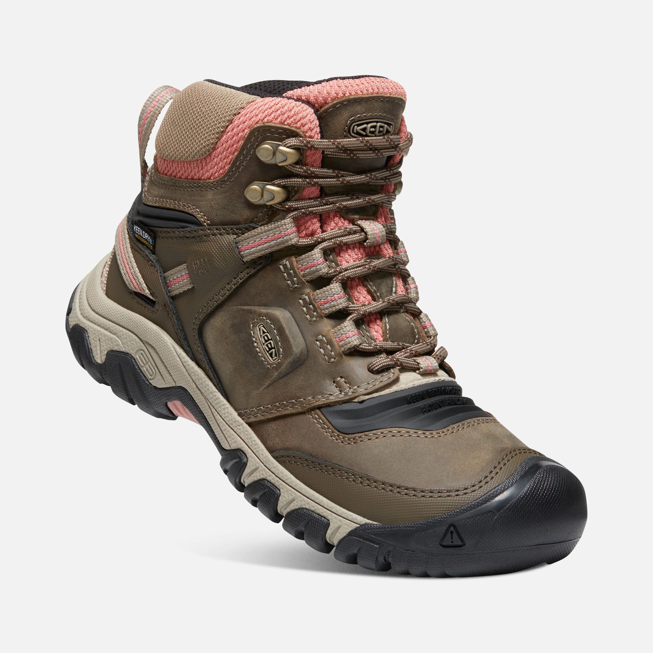 Womens Ridge Flex Mid Wp Timberwolf/Brick Dust