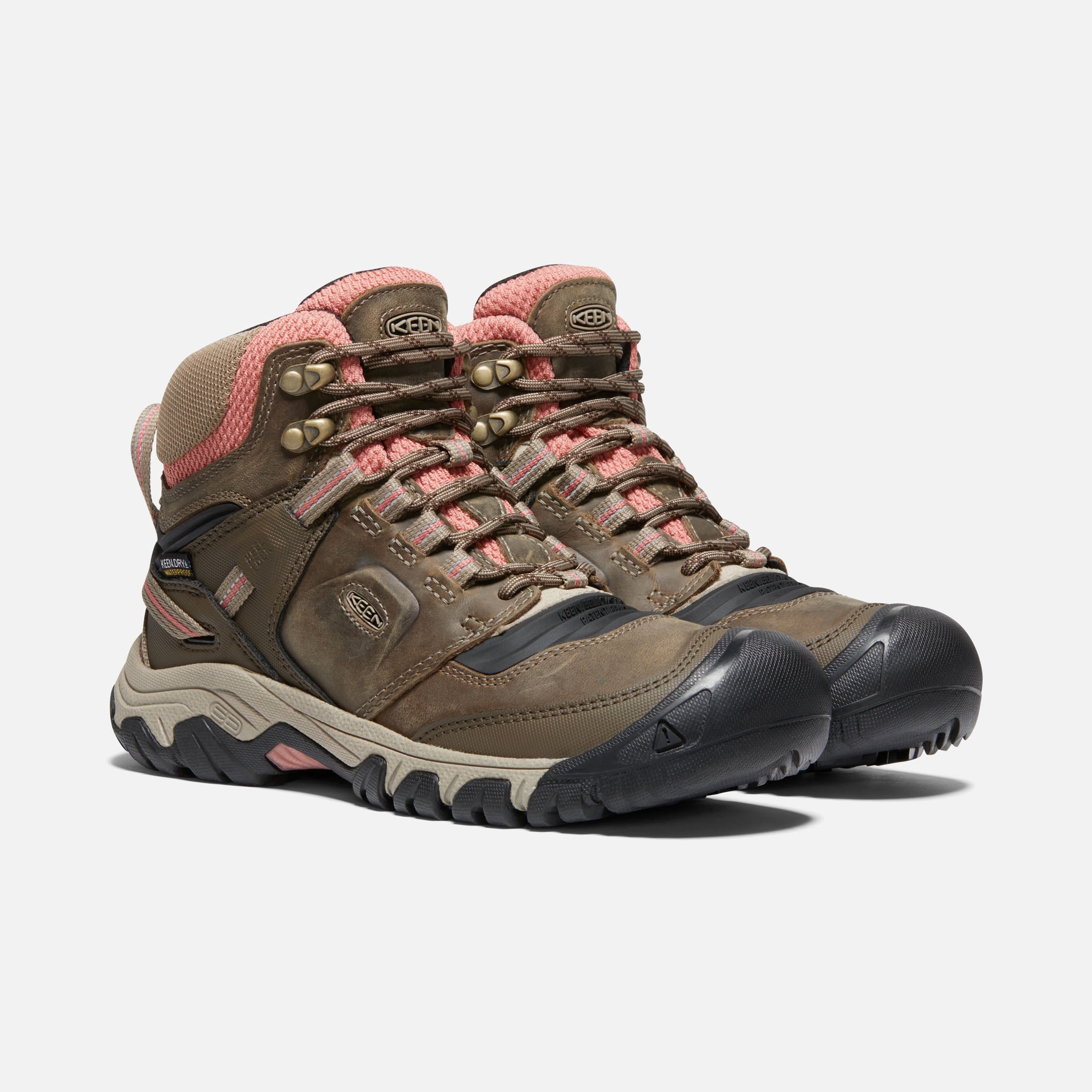 Womens Ridge Flex Mid Wp Timberwolf/Brick Dust