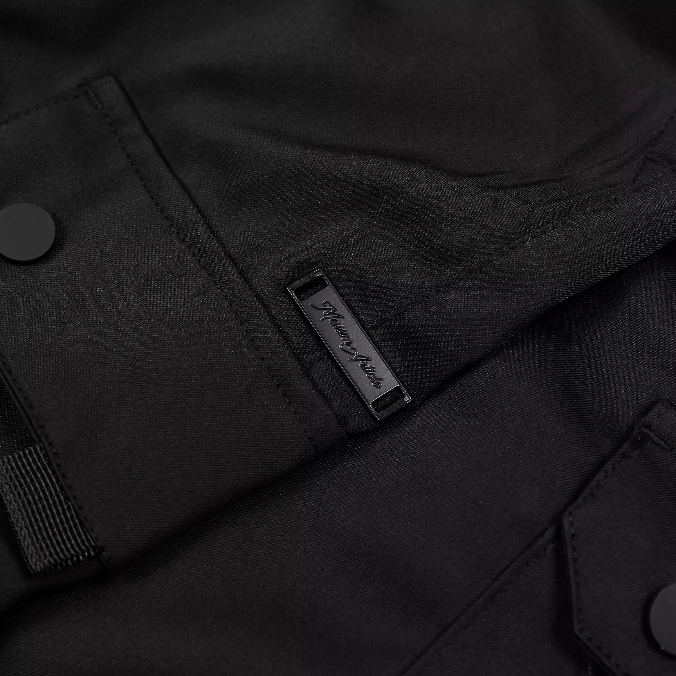 Woven Cargo Mens Pants (Black)