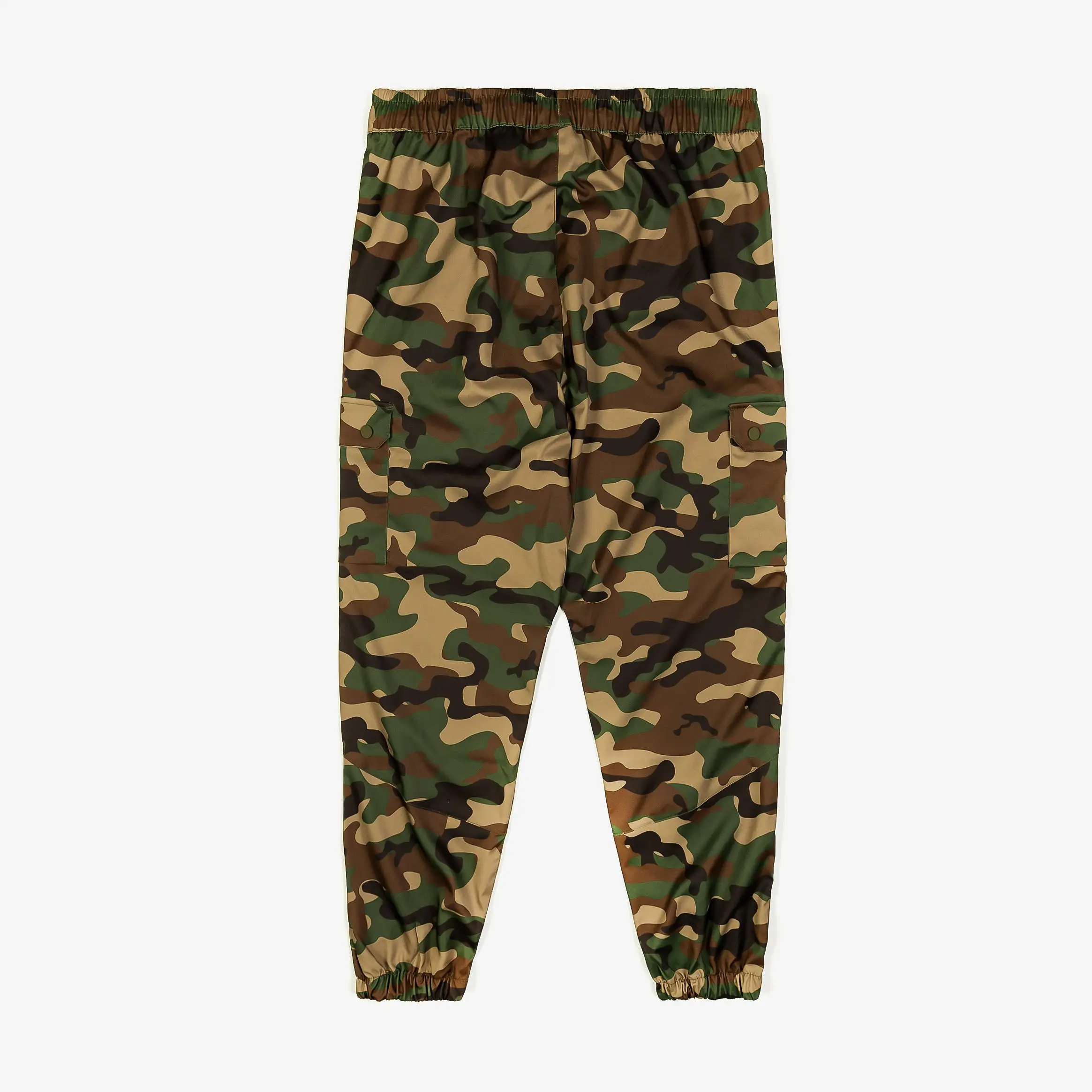 Woven Cargo Mens Pants (Camo Green)