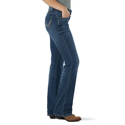 Wrangler USA Ladies Q Baby Boot Cut Jeans - WRQ20YG34