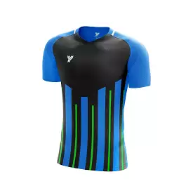 Young Super Dri Polyester Round Neck Badminton T-Shirts | Blue